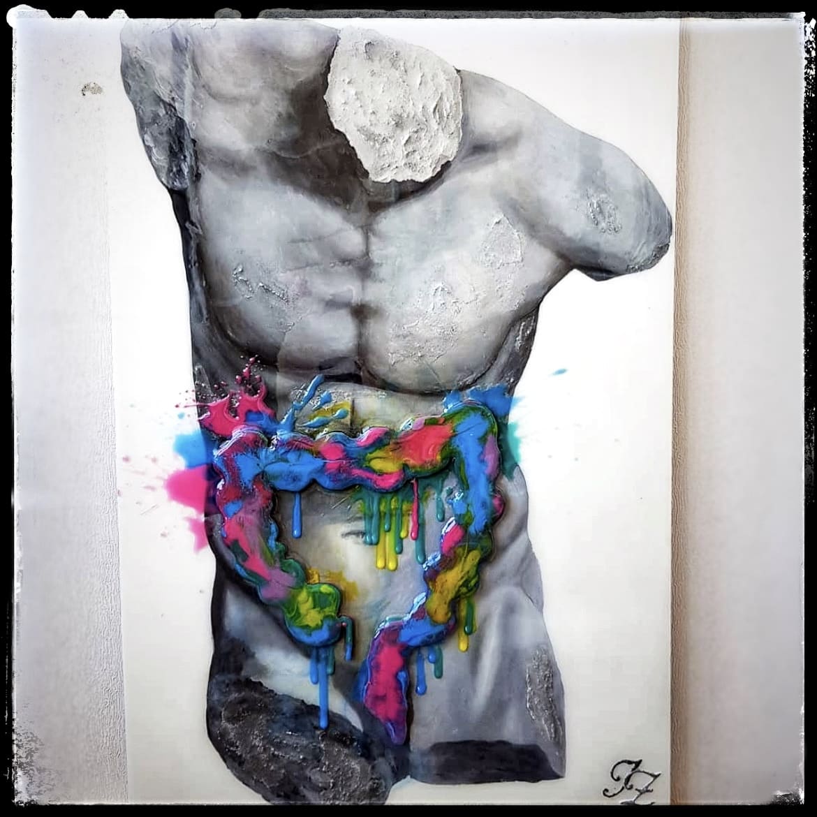 Apollo I — figurative mixed media artwork