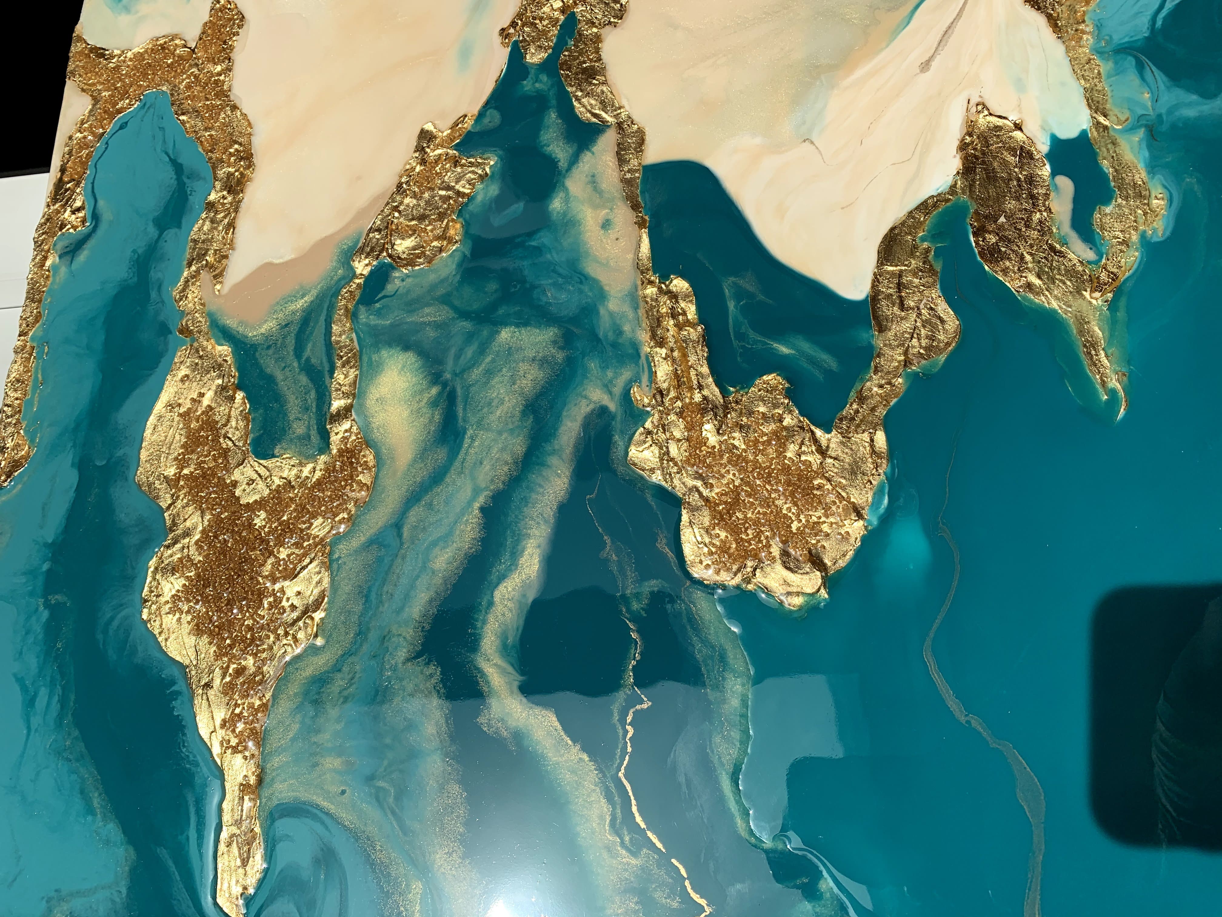 Obsidian II — dark resin texture artwork